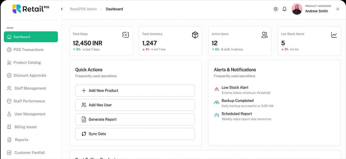 E-Retail Dashboard